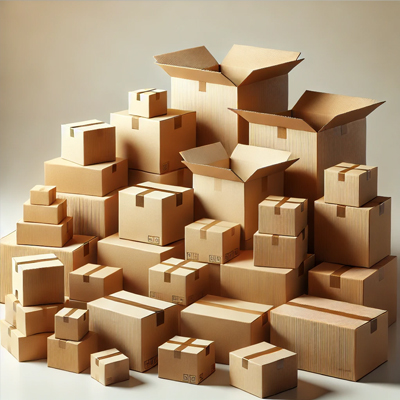 cardboard boxes